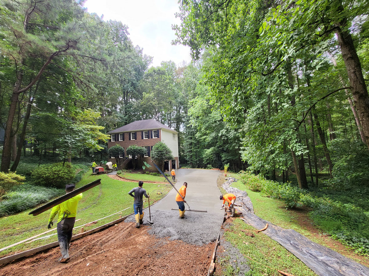 Driveway replacement for home