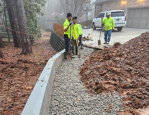 Retaining Wall And Driveway Extension